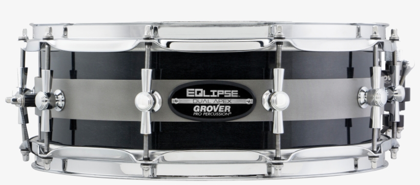 Grover Pro Eqlipse Dual Apex Snare Drum - Grover Pro G1eq5e 5"x14" Ebony Eqlipse Snare Drum W/, transparent png