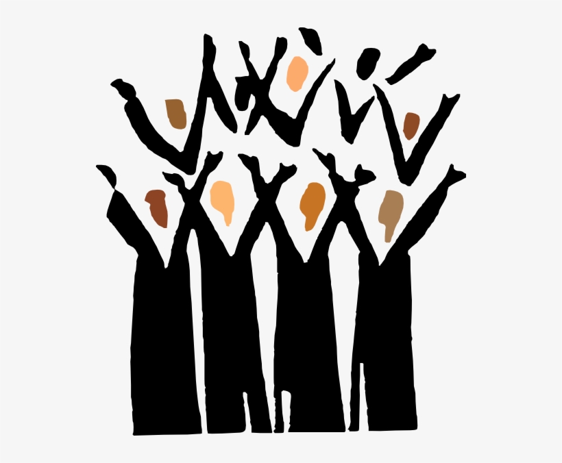Choir Singers Clipart Kid - Music Choir Background, transparent png