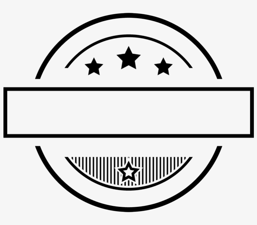 Star Display Rubber Stamp - Emblem, transparent png