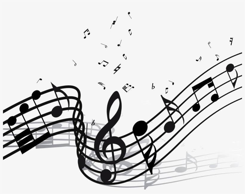 Music Background Black And White Png, transparent png