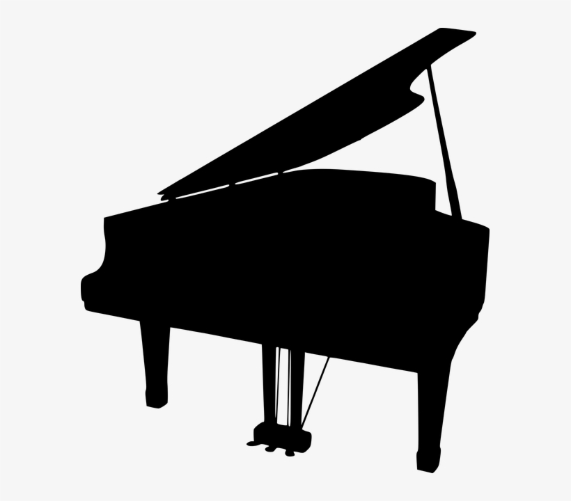 Piano Silhouette Png, transparent png