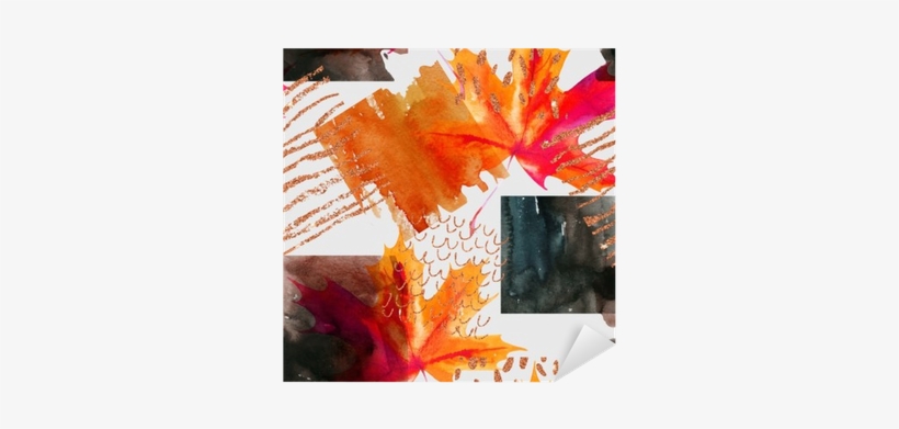 Abstract Seamless Pattern With Watercolor Squares And - Photograph, transparent png