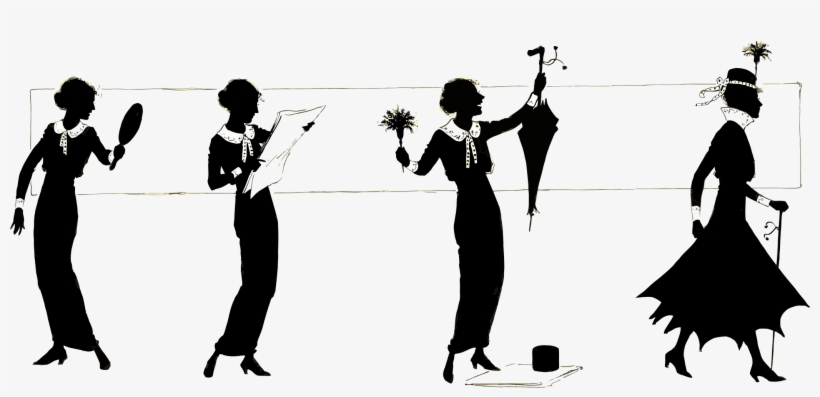 This Free Icons Png Design Of Vintage Women Silhouette, transparent png