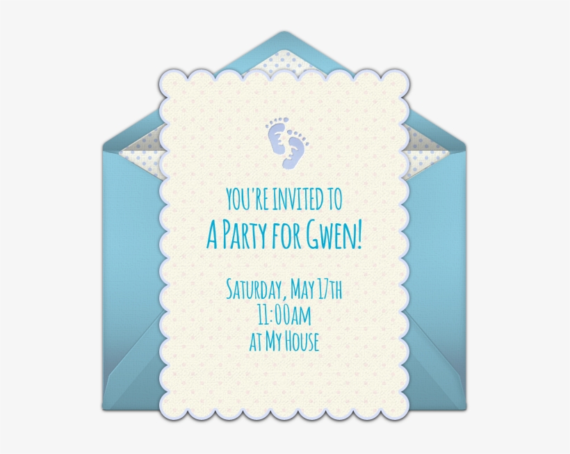 Baby Feet Online Invitation - Birthday, transparent png