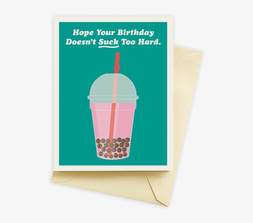 Bubble Tea Card, transparent png
