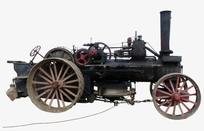 Steam Plow, Plough, Steam Engine - Second Industrial Revolution Png, transparent png