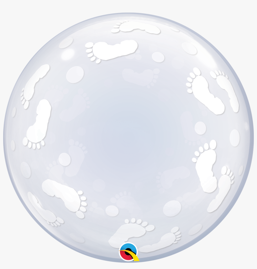 Deco Bubble Baby Feet - Baby Feet Bubble Balloon, transparent png