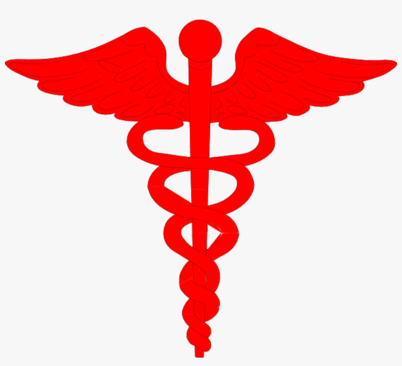 Doctor Logo Clip Art At Clipart Library - Rod Of Asclepius Red, transparent png