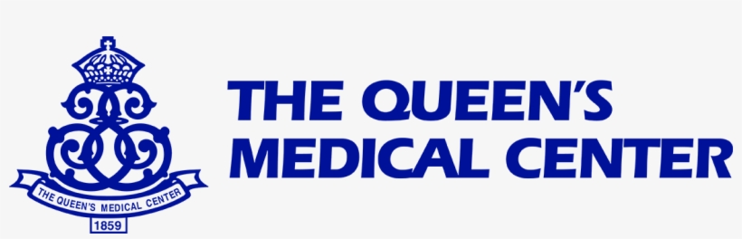 Queen's Medical Center Logo And Text Blue - Queen's Medical Center Logo, transparent png
