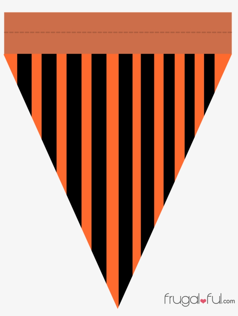 Just Download, Print, Cutout, Arrange To Your Liking, - Printable Halloween Triangle Banner, transparent png