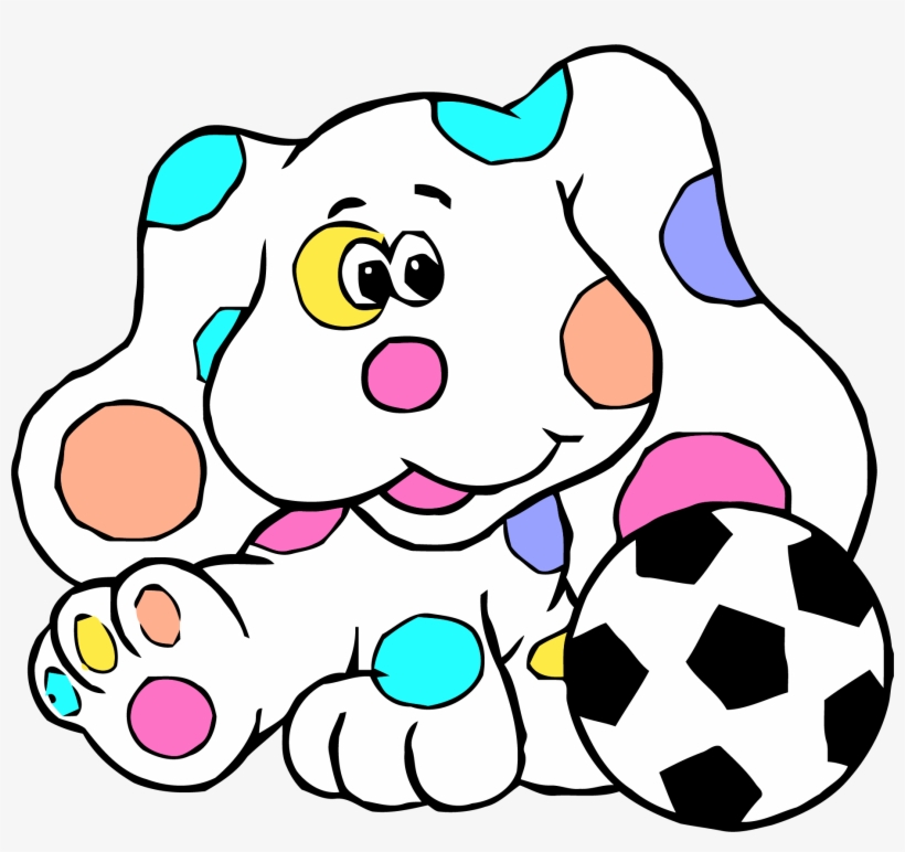 Blue's Clues Clip Art Soccer Ball Clipart Png - Blues Cluesi Coloring Book, transparent png