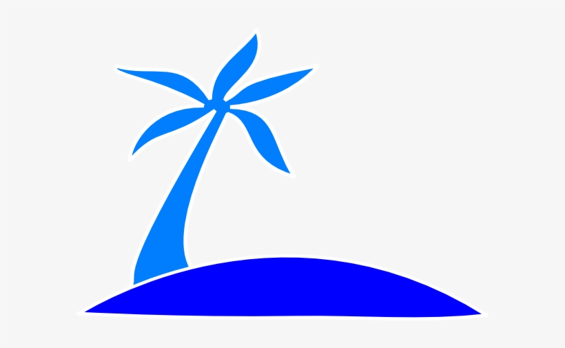 Blue Palm Tree Svg Clip Arts 600 X 425 Px, transparent png
