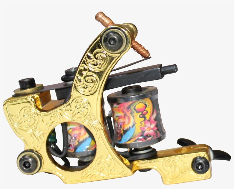 Mumbai Tattoo Supply Gold Coil Machine Liner Mrp 2500/ - Revolver, transparent png