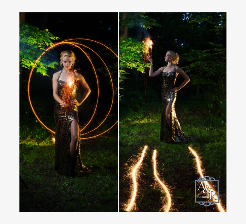 High School Senior Girl With Sparklers - Quiz, transparent png