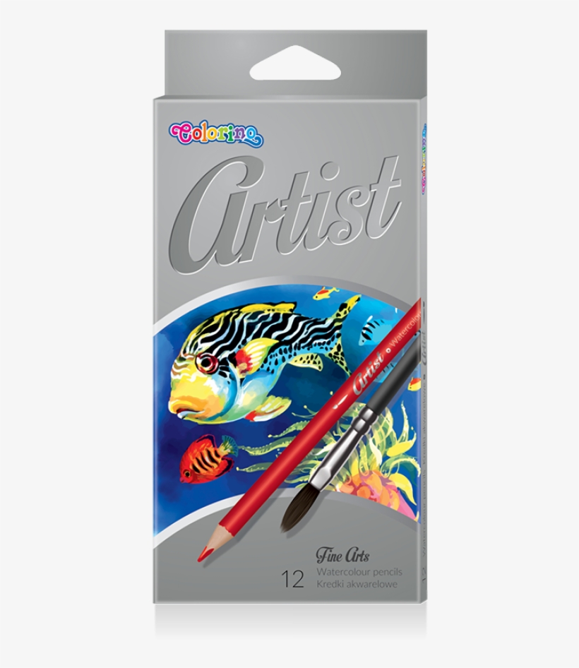 Artist Watercolour Pencils 12 Colours - Colorino Artist Kredki Akwarelowe Okrągłe 12 Kolorów, transparent png