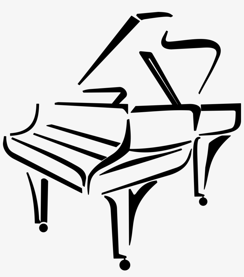 Stylised Piano By @cyberscooty, A Stylised Piano, On - Piano Clip Art Png, transparent png