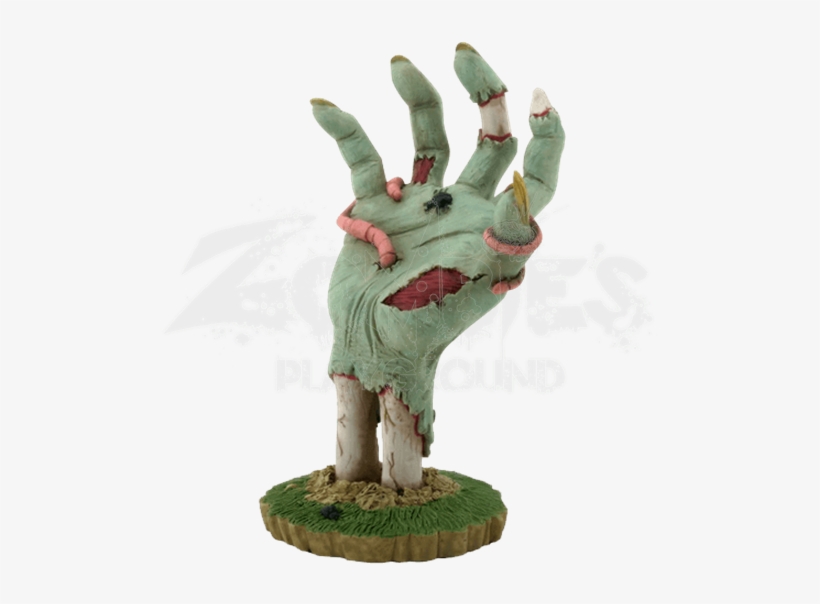 Ground Burster Zombie Hand Figurine - Zombie Hand Paper Mache, transparent png
