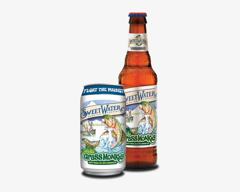 Grass Monkey Bottle Can - Sweetwater Georgia Brown - Sweetwater Brewing Company, transparent png