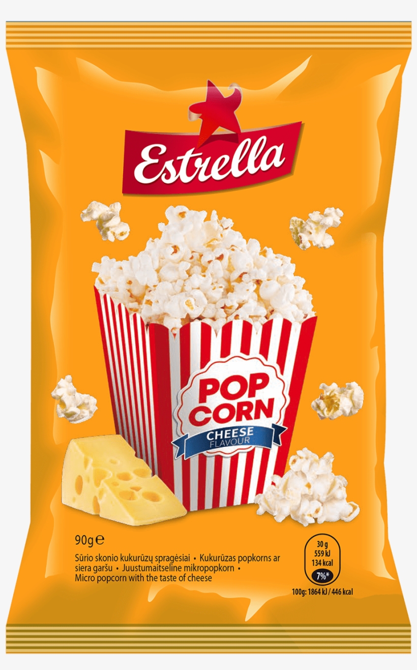 Estrella Cheese Popcorn - Estrella Chips, transparent png