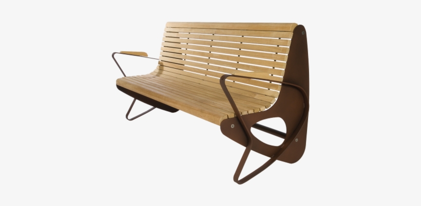 Benches In Wood - Urban Benches Png, transparent png