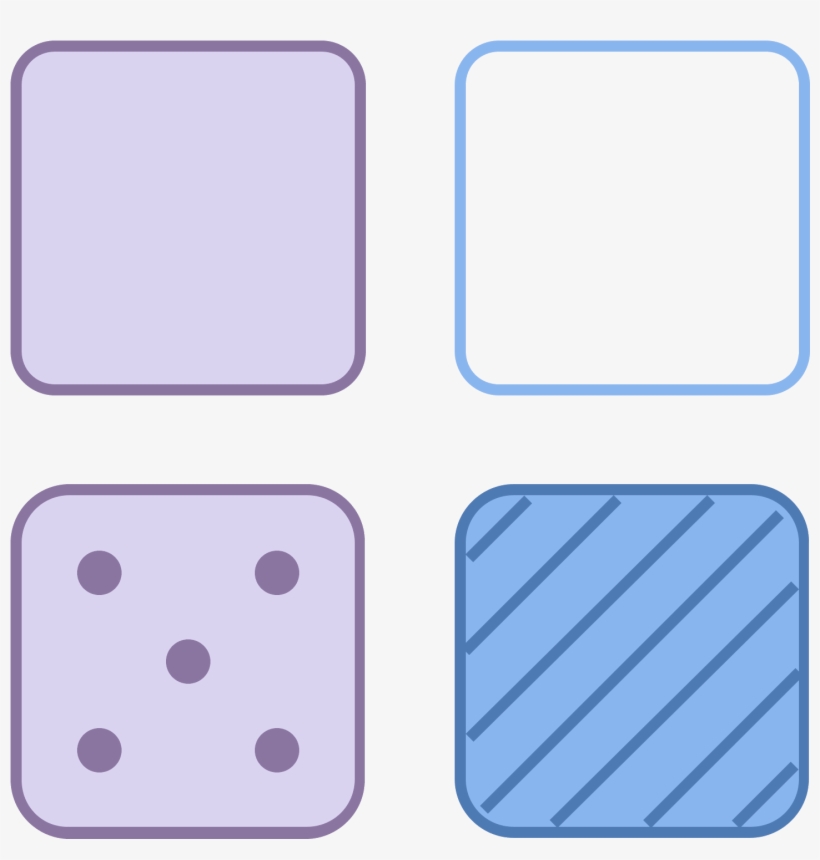 This Is A Picture Of Four Small Squares In Organized - Parallel, transparent png