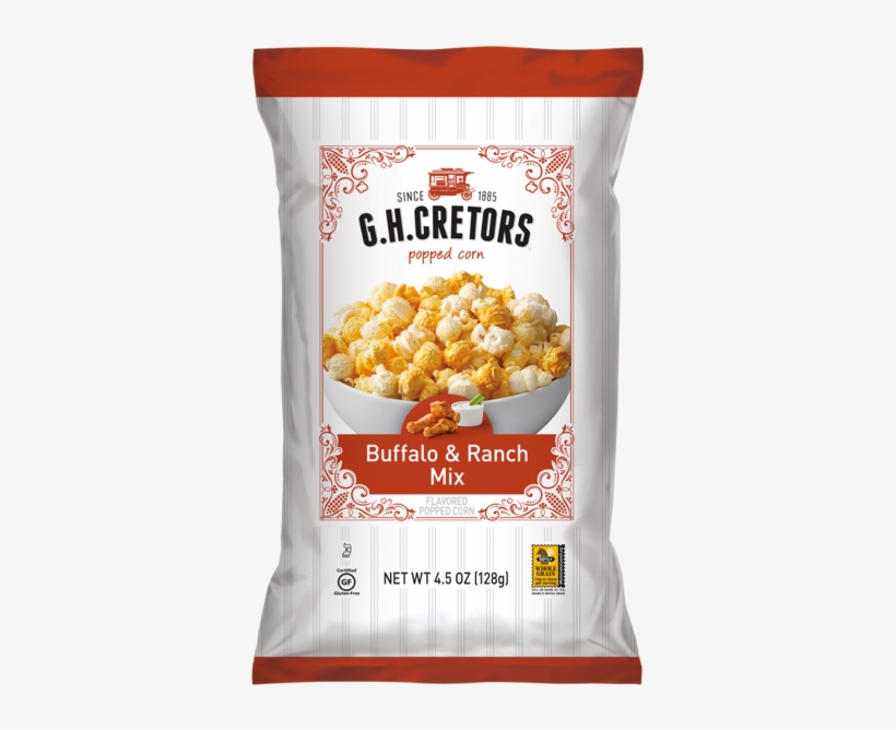 Buffalo & Ranch Mix Popcorn - G.h. Cretors Pumpkin Spice Caramel Popped Corn 8 Oz, transparent png