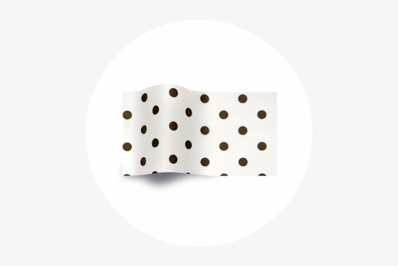 All Occasions - Seidenpapier Bogen Black Dots On White 50x76cm, transparent png