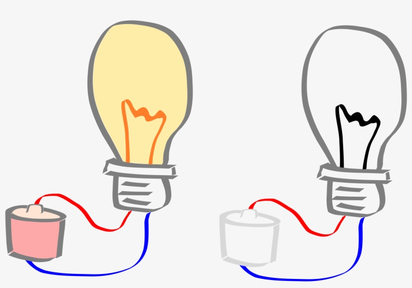 Light Bulb - Light On Off Clipart, transparent png