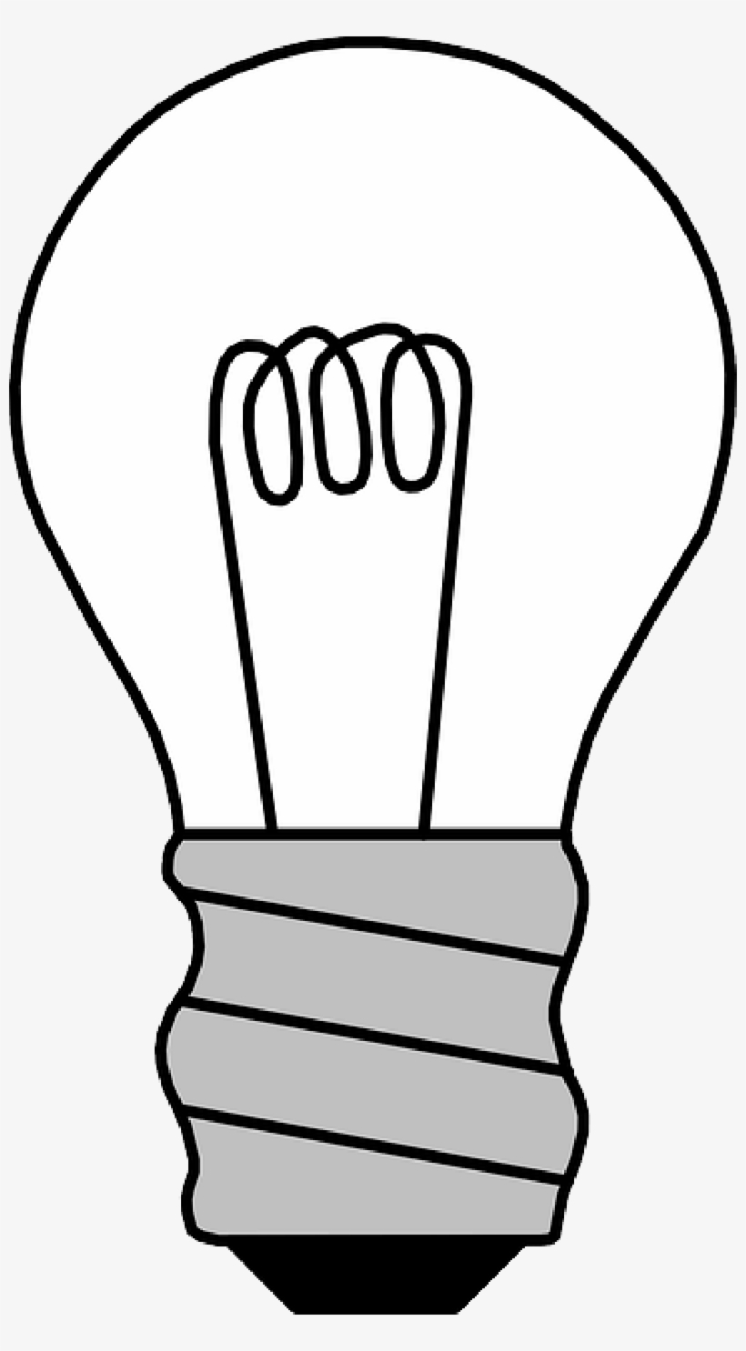 Filament Light Off Electric Public Domain - Light Bulb Off Clipart, transparent png