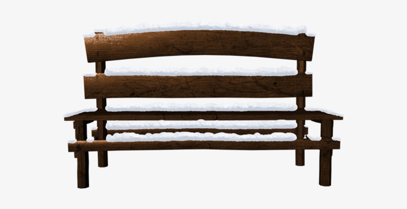 Transparent Snowy Bench Png Clipart - Скамейка Png, transparent png