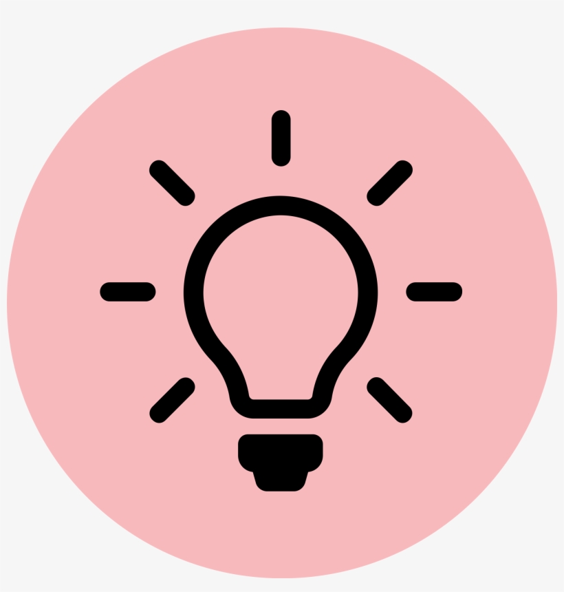 Lightbulb Clipart Pink - Light Bulb Icon, transparent png