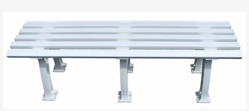 Tourna Mid Court Bench 5ft-white - Tourna Unique 5' Polyethelene And Pvc Bench - White, transparent png