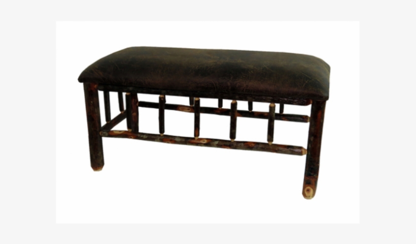 Rustic Hickory Bench With Spindles - Upholstery, transparent png