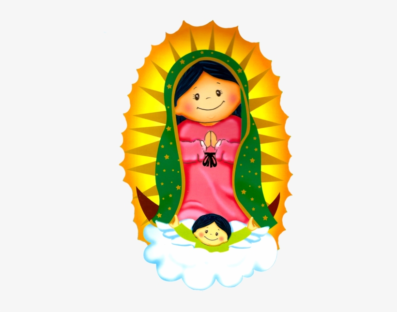 Hoy 3 De Diciembre Se Inicia La Novena A La Virgen - Virgen De Guadalupe Cartoon, transparent png