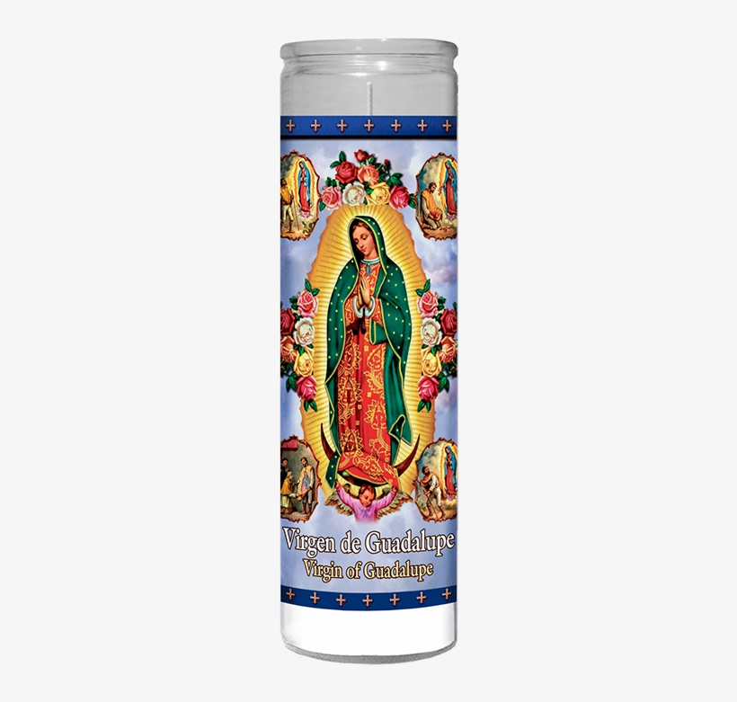 Virgen De Guadalupe Apariciones Picture - St. Jude Candle Company 8" Candle, Virgen De Guadalupe,, transparent png
