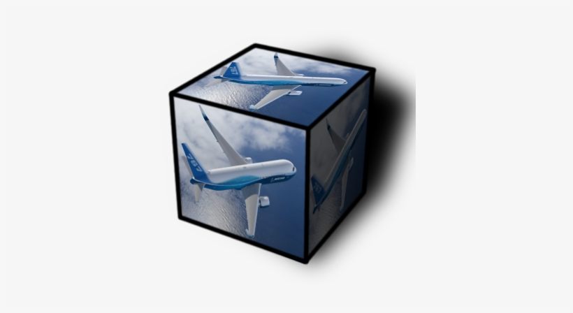 Slai Airplane Slai 3d Cube - Boeing 777, transparent png