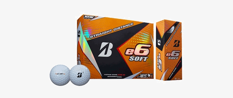 Bridgestone 2017 E6 Soft Golf Balls, transparent png