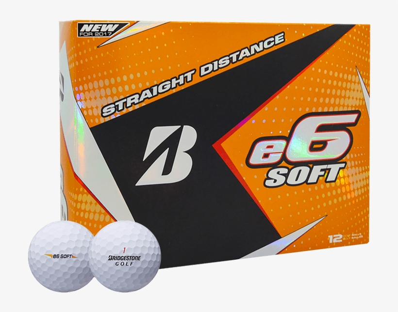 Bridgestone Golf Balls E6 Soft, transparent png
