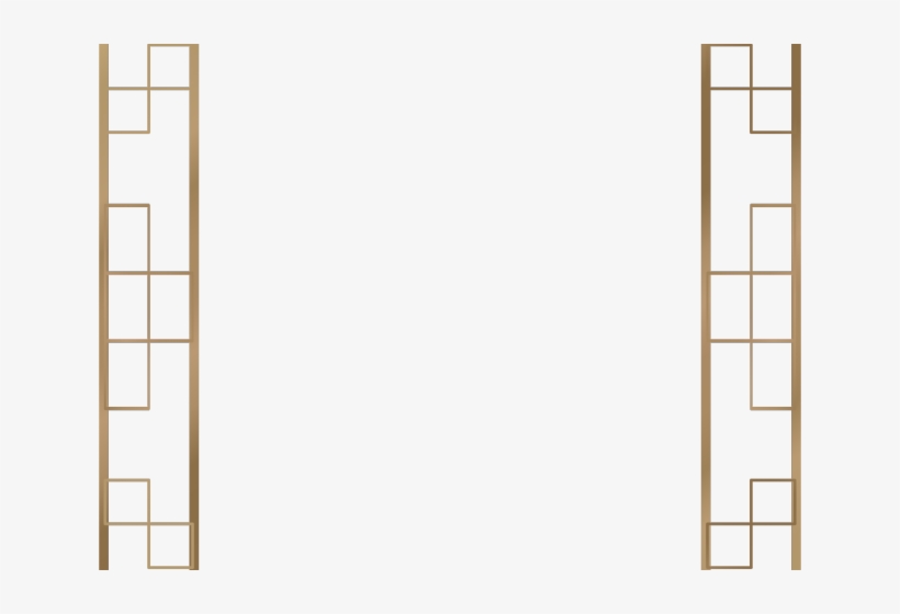 Art Deco Border - Beige, transparent png