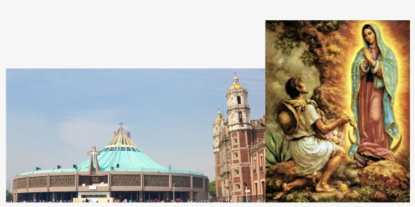 At The Hill Of Tepeyac, Where Now Stands The Basílica - Virgen Maria Y Juan Diego, transparent png
