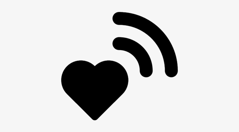 Wifi Signal On Heart Vector - Heart Wifi Icon, transparent png