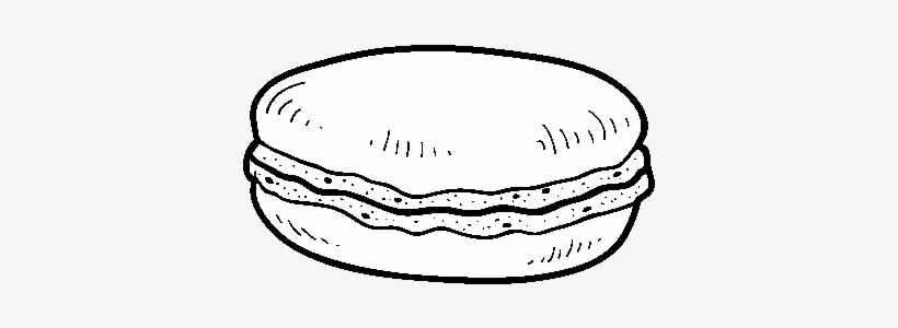 Macaron Coloring Page - Drawing - 600x470 PNG Download - PNGkit
