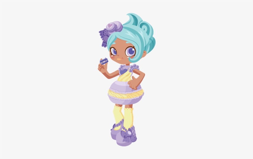 Shopkins Happy Places Characters Season 2 Macy Macaron - Cartoon, transparent png