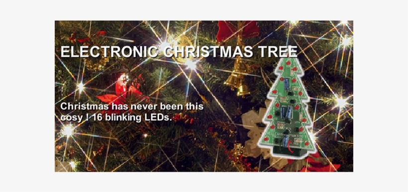 Minikit Árbol De Navidad Con Leds Intermitentes - Velleman Mk100 Electronic Christmas Tree Kit, transparent png