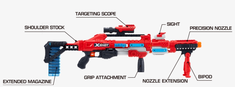 Dart Storage - X Shot Regenerator Gun, transparent png