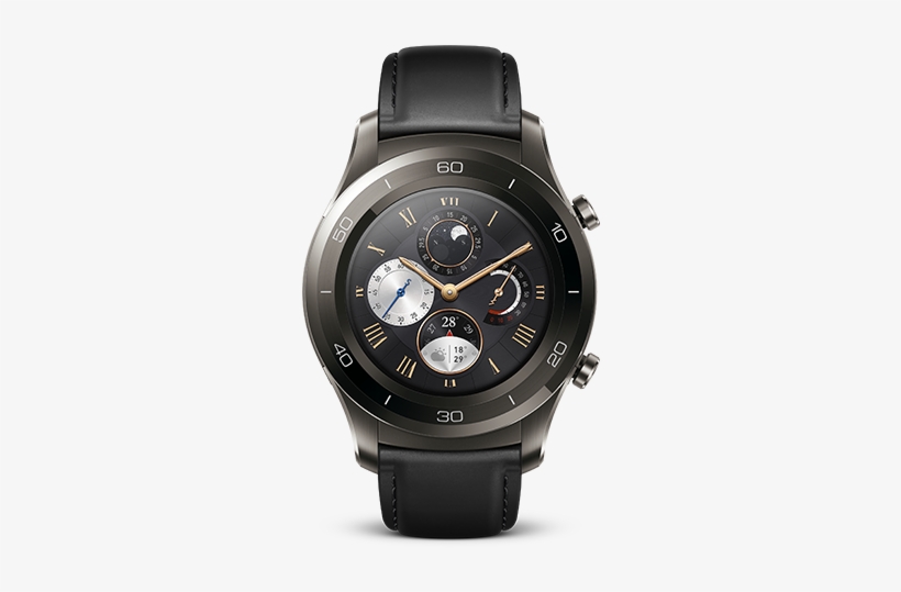 Multiple Watch-faces Classic Gps - Huawei Watch 2 Classic Titanium, transparent png