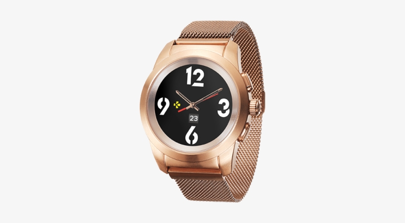 The World's First Hybrid Smartwatch Combining Mechanical - Mykronoz Zetime Elite Regular Plata, transparent png