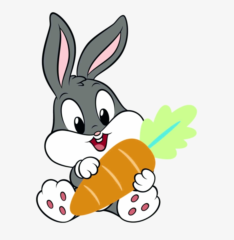 Clipart Rabbit Pair - Baby Looney Tunes Bugs Bunny, transparent png