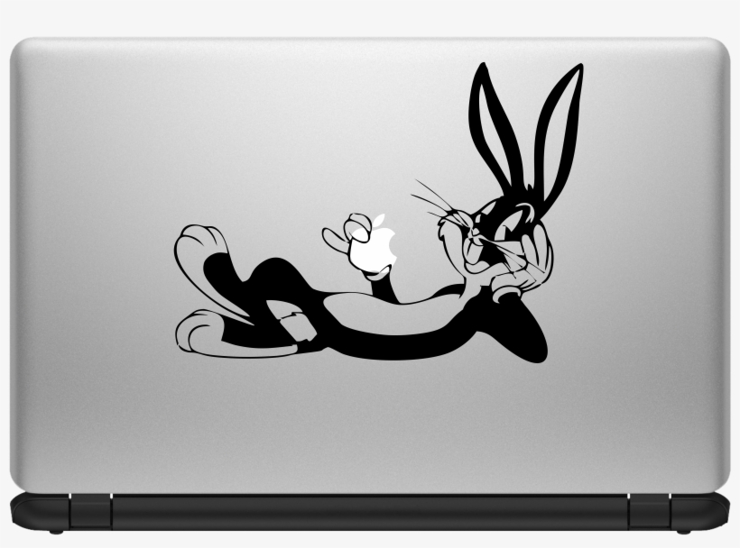 Bugs Bunny - Apple Macbook Skins Eating, transparent png
