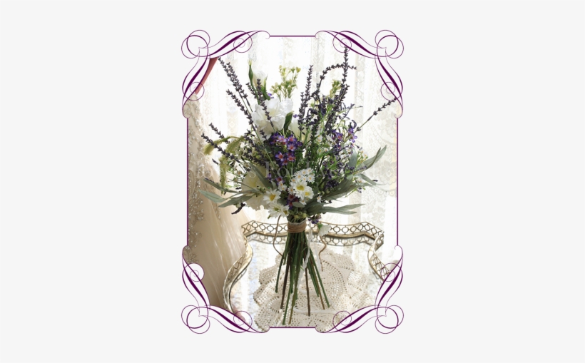 Wild Flower Silk Artificial Bridal Bouquet - Flower Bouquet, transparent png